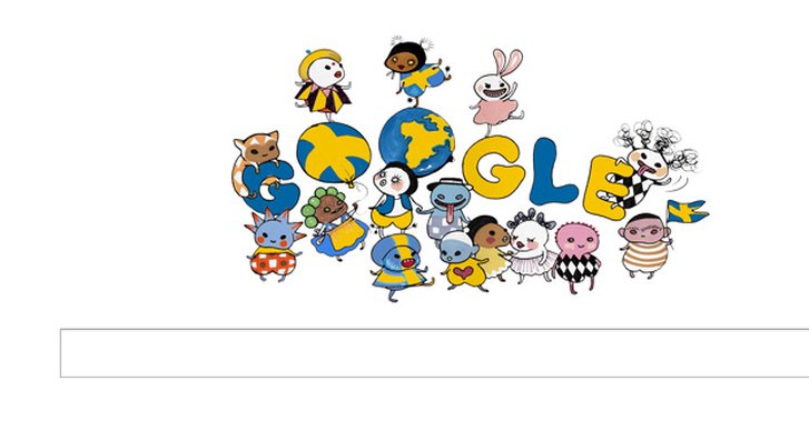 Sveriges nationaldag, Sverige, Google